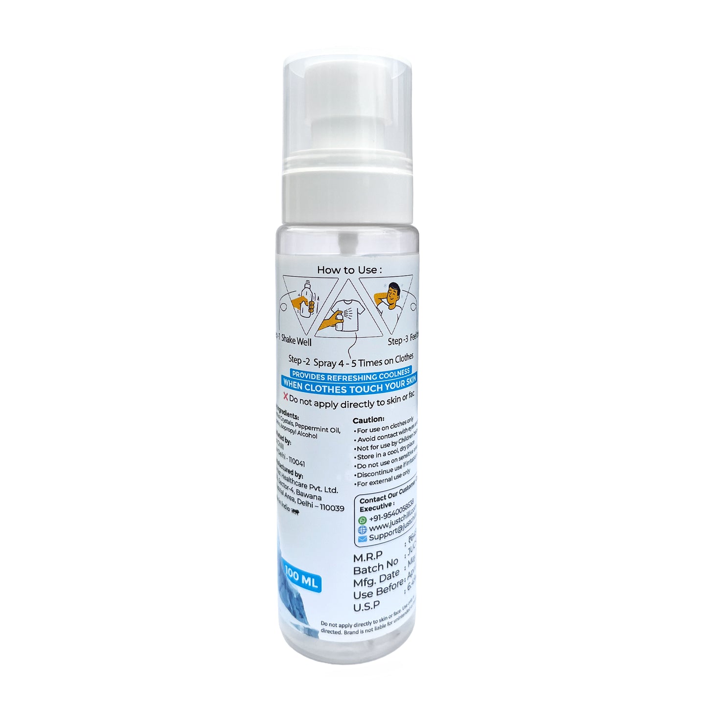Just Chill Body Cooling Spray